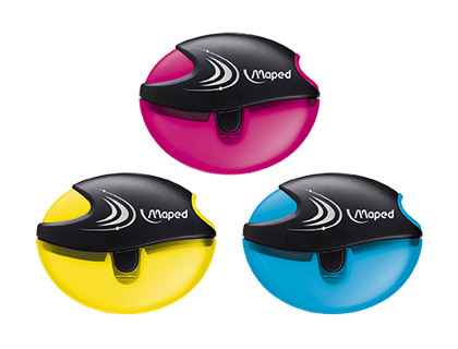 MAPED - Sacapuntas/Afilalapices GALACTIC 1 USO CON BOTON EXPULSA MINAS (Ref.503700)