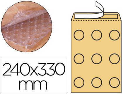 Q-CONNECT - SOBRE BURBUJAS CREMA G/4 240 X 330 MM CAJA DE 50 (Ref.KF16584)