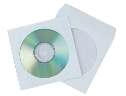 Q-CONNECT - SOBRE PARA CD CON VENTANA TRANSPARENTE Y SOLAPA -PACK DE 50 UNIDADES (Ref.KF02206)