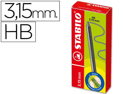 STABILO - CAJAS 6 MINAS 3.5HB (Ref.7890/6-HB)