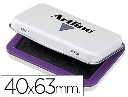 ARTLINE - TAMPÓN Nº00 VIOLETA -40X63 MM (Ref.00 VI)