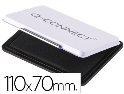 Q-CONNECT - TAMPÓN Nº 2 NEGRO 110X70 MM (Ref.KF25211)
