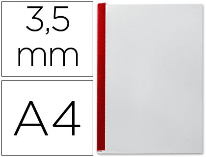 LEITZ - TAPA DE ENCUADERNACION CHANNEL FLEXIBLE 35543 BURDEOS LOMO AACAPACIDAD 10/35 HOJAS (Ref.73980028)