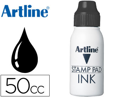 ARTLINE - TINTA TAMPÓN NEGRA -FRASCO DE 50 CC (Ref.50 CC-N)
