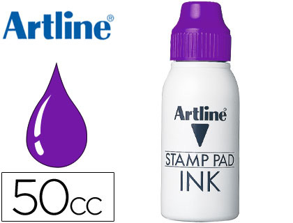 ARTLINE - TINTA TAMPÓN VIOLETA -FRASCO DE 50 CC (Ref.50 CC-VI)