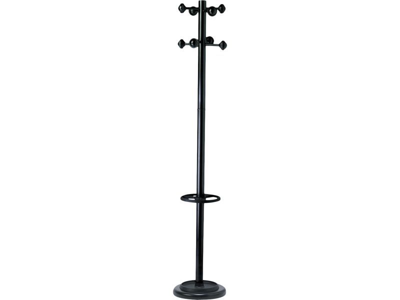 UNILUX - Perchero pie 8 colgadores Negro (Ref.100340694)