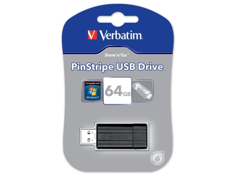 VERBATIM - Memoria USB Store ´n´Go USB 64GB Negro Retractil (CANON L.P.I. 0,24€ Incluido) (Ref.49065)