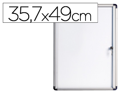 BI-OFFICE - VITRINA DE ANUNCIOS FONDO magnético EXTRAPLANA DE INTERIOR 357X490 MM (Ref.VT810109660)