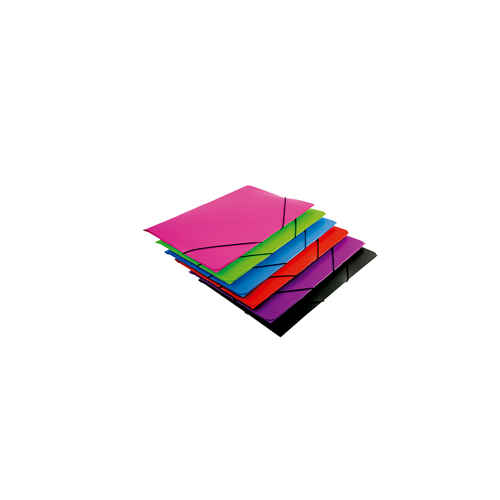 MARIOLA - Carpeta Polipropileno 450 micras CON Gomas y solapas Fº Surtido 2 por color (Ref.1085PSU)