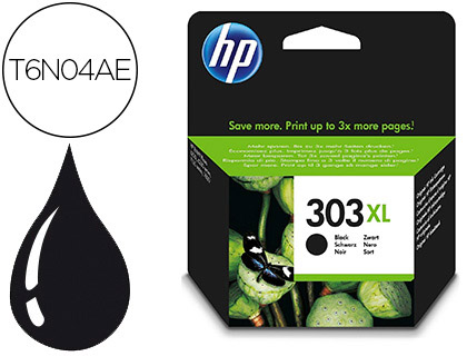 HP ( HEWLETT PACKARD ) - cartucho inyección negro 303XL ENVY 7800 (Ref.T6N04AE)