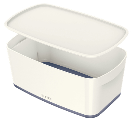 LEITZ - Caja pequeña Mybox con tapa. Blanco (Ref.52291001)