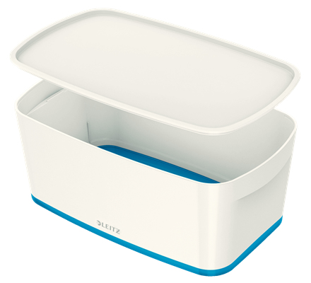 LEITZ - Caja pequeña Mybox con tapa. Azul metalizado (Ref.52291036)