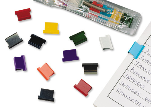 RAPESCO - 50 Supaclip®40 de repuesto multicolores. Capacidad para 40 Hojas. (Ref.RC4050MC)