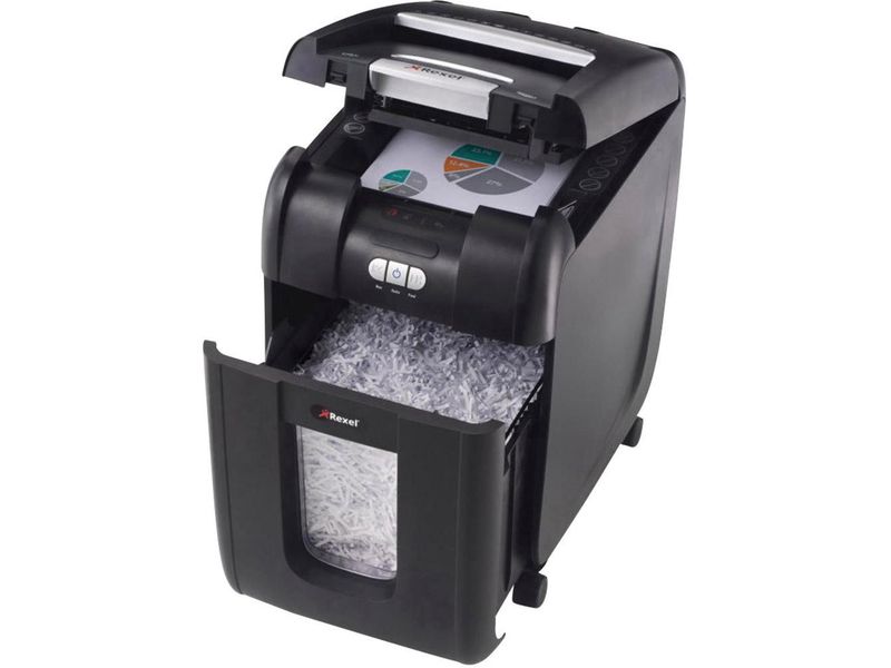 REXEL - Destructora AUTO+200X 34 L Corte confeti Capacidad 200h. (Ref.2103175EU)