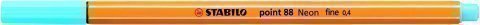 STABILO - Rotulador Point 88 0.4mm azul neón (Ref.88/031)
