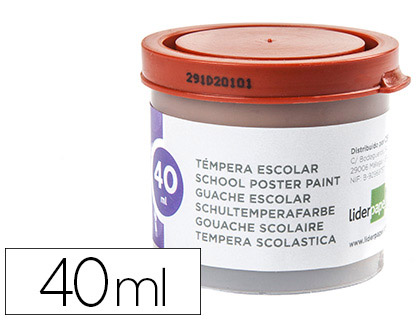 LIDERPAPEL - TEMPERA ESCOLAR 40 ML MARRON (Ref.TP63)