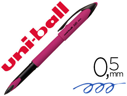 UNI-BALL - BOLIGRAFO ROLLER AIR MICRO UBA-188EL-M 0,5 MM ROSA TINTA AZUL (Ref.215947000)