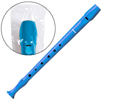 HOHNER - FLAUTA 9508 COLOR CELESTE FUNDA VERDE Y TRANSPARENTE (Ref.B95084LB)