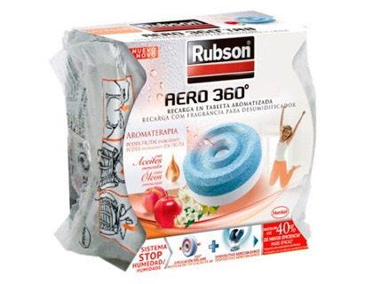 RUBSON - DESHUMIDIFICADO AERO 360 AROMATERAPIA FRUTA RECAMBIO PASTILLA (Ref.2093420)