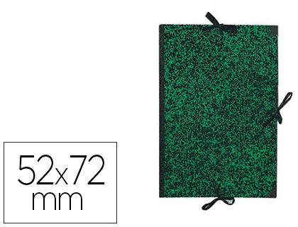CANSON - CARPETA DIBUJO CLASSIC 52X72 CM CON LAZOS MARMOL VERDE (Ref.200003125)