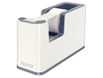 LEITZ - PORTARROLLO SOBREMESA WOW PLASTICO PARA CINTA DE 33 M GRIS (Ref.53641001)