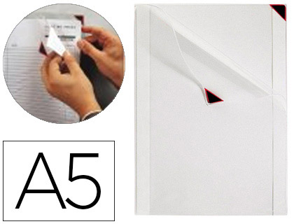 TARIFOLD - FUNDA DE PRESENTACION KANG EASY CLIC ADHESIVA REMOVIBLE DIN A5 ESQUINA MAGNETICA CAPACIDAD (Ref.195770)