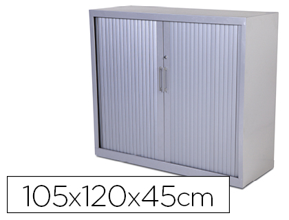 ROCADA - ARMARIO STORE METALICO CON NIVELADORES EN PLANCHA DE ACERO CON 2 PUERTAS PERSIANA PVC CORREDERAS Y CERRADURA (Ref.1501AC00)