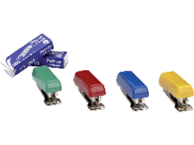 PETRUS - Mini Grapadora Bambina 5 Hojas Colores Surtidos (Ref.44700)