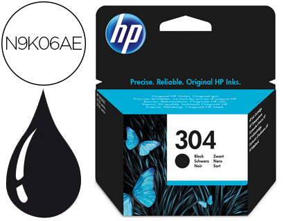 HP ( HEWLETT PACKARD ) - INK-JET N.304 DESKJET 3000 / 3720 / 3730 NEGRO 120 PAGINAS (Ref.N9K06AE)