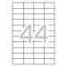APLI - Caja 100H Etiquetas Blancas Removibles 48,5 x 25.4mm (Ref.03054)