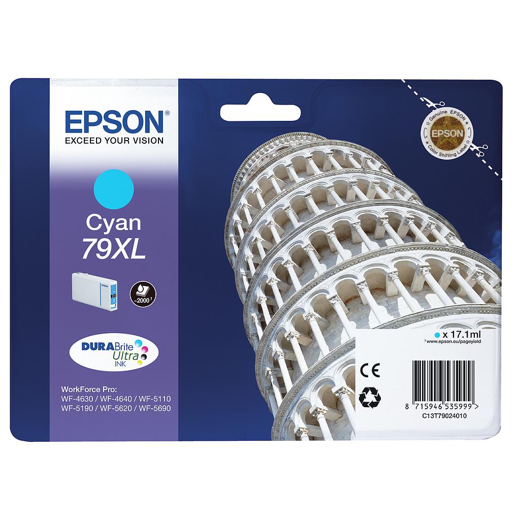EPSON - Cartuchos ORIGINALES Inyección De Tinta 79XL CYAN (Ref.C13T79024010)