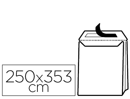 LIDERPAPEL - SOBRE BOLSA FUELLE KRAFT 250X353 MM SOLAPA TIRA DE SILICONA PAPEL 120 GR CAJA DE 50 UNIDADES (Ref.SL42)