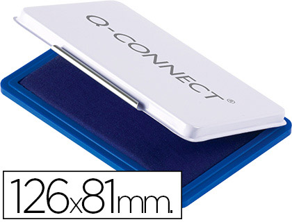 Q-CONNECT - TAMPÓN N.1 126X81 MM AZUL (Ref.KF15438)