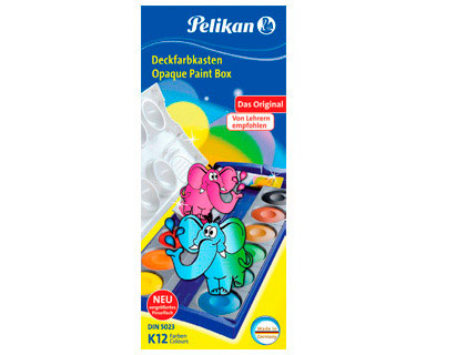 PELIKAN - ACUARELA K12 ESTUCHE PLASTICO 12 COLORES (Ref.720854)