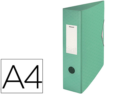 ESSELTE - ARCHIVADOR DE PALANCA COLOUR ICE POLIFOAM DIN A4 LOMO 82 MM COLOR VERDE (Ref.626218)