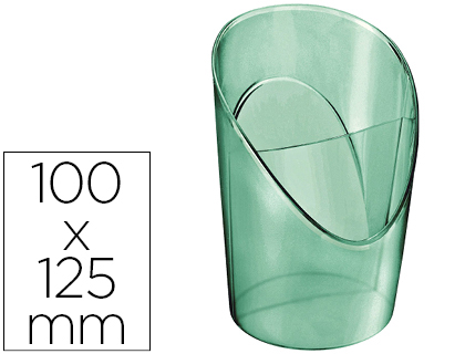 ESSELTE - CUBILETE PORTALAPICES PLASTICO COLOUR ICE COLOR VERDE 100X125X90 MM (Ref.626270)