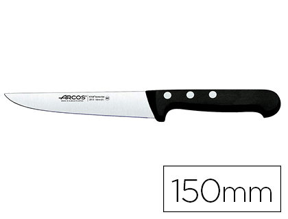 ARCOS - CUCHILLO COCINA UNIVERSAL HOJA DE ACERO INOXIDABLE 150 MM (Ref.2813)