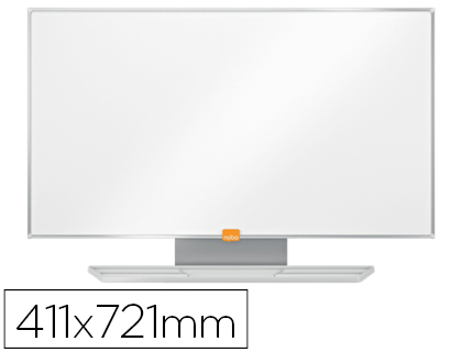 NOBO - PIZARRA BLANCA MAGNETICA ACERO VITRIFICADO WIDESCREEN 32&quot; CON BANDEJAS PARA ROTULADORES 411X15X721 MM (Ref.1905301)