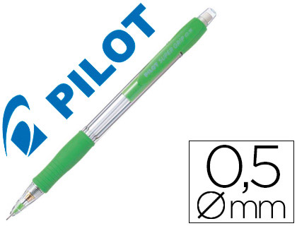 PILOT - PORTAMINAS SUPER GRIP VERDE CLARO 0,5 MM SUJECION DE CAUCHO (Ref.H-185-SL-SG / N185VC)