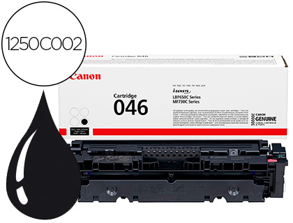 CANON - TONER 046 LBP650C SERIES / MF730C SERIES NEGRO 2200 PAGINAS (Ref.1250C002)