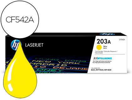 HP - TONER 203A LASERJET PRO M254 / MFP M280 / MFP M281 AMARILLO 1300 PAGINAS (Ref.CF542A)