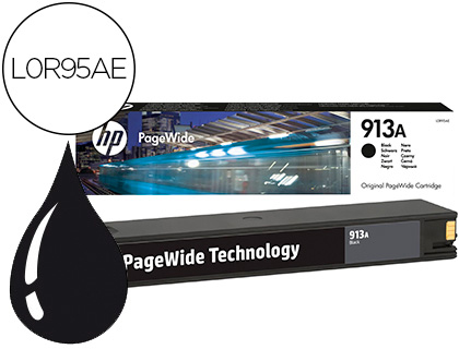 HP ( HEWLETT PACKARD ) - INK-JET 913A PAGEWIDE 352 MFP 377 / P57750 / P55250 / 452 / 477 / 552 NEGRO 3.500 PAG. (Ref.L0R95AE)
