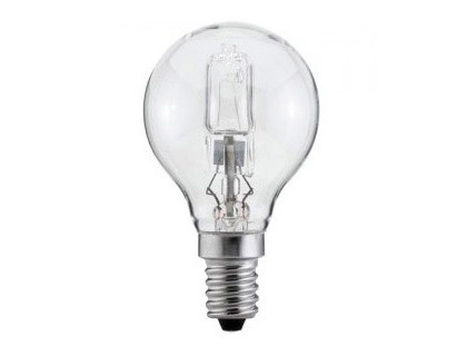 SUNMATIC - BOMBILLA ECO HALOGENA MINI GLOBO E14 42W 630 LUMENES 2000 HORAS (Ref.SULCG04214HALO)