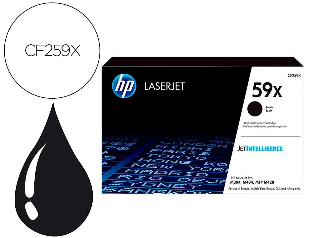 HP ( HEWLETT PACKARD ) - Toner cf259x m404/408 negro 34500 paginas (Ref. CF259X)