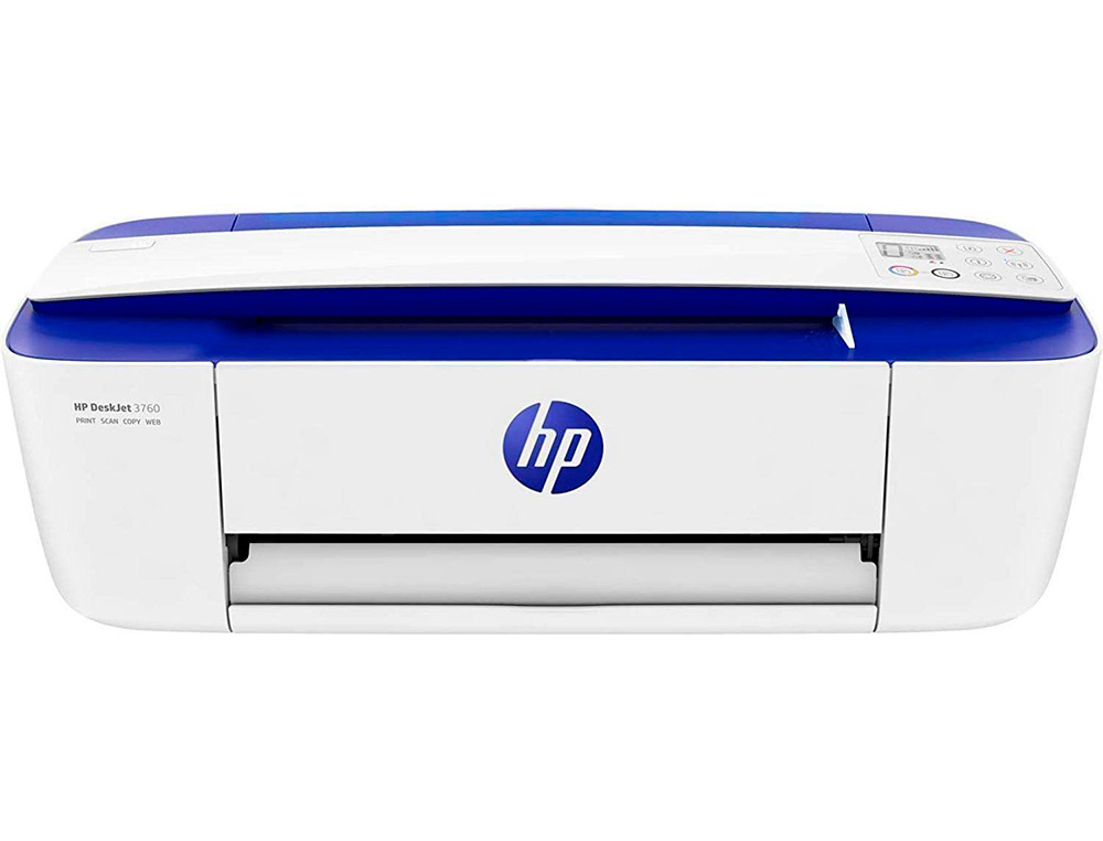 HP ( HEWLETT PACKARD ) - Equipo multifuncion deskjet 3760 wifi tinta escaner copiadora impresora (Ref. T8X19B) (Canon L.P.I. 5,25€ Incluido)