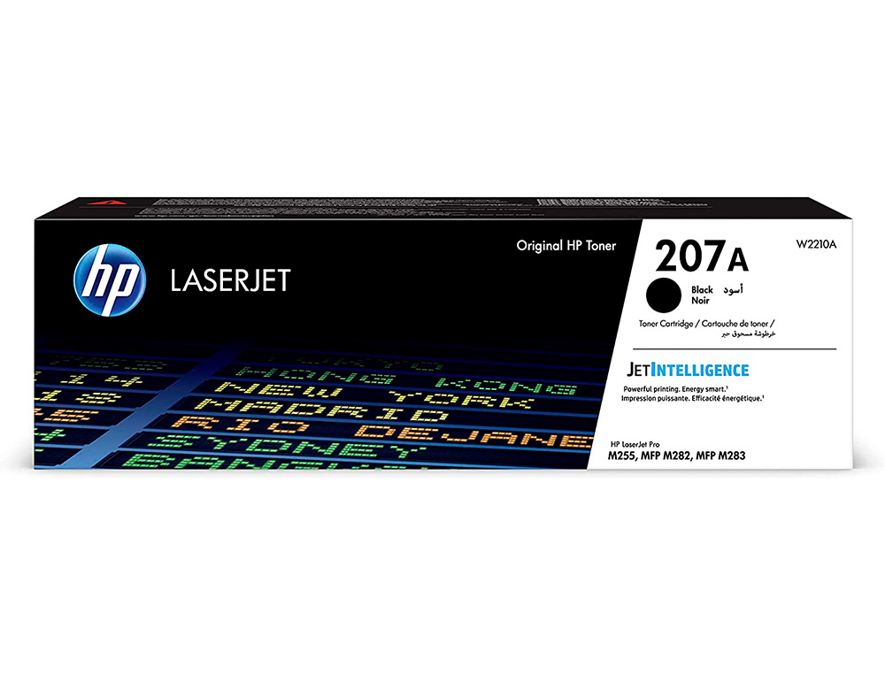 HP ( HEWLETT PACKARD ) - Toner 207a laserjet m255 / mfp m282/ mfp m283 negro 1350 paginas (Ref. W2210A)