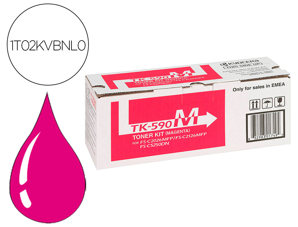 KYOCERA MITA - KYOCERA - Toner -mita magenta tk590m (Ref. 1T02KVBNL0)
