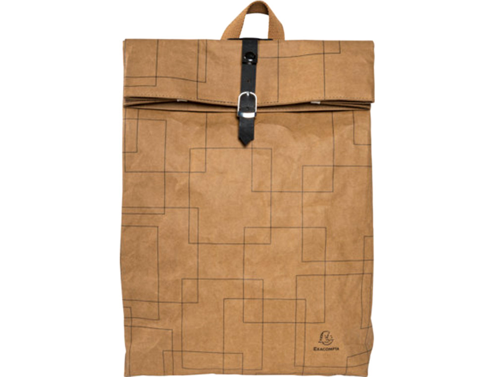 EXACOMPTA - Mochila eterneco cuero imitacion vegetal 360x100x450 mm (Ref. 17640E)