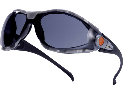 DELTAPLUS - Gafas de proteccion ajustable pacaya smoke policarbonato ahumado (Ref. PACAYNOFU)