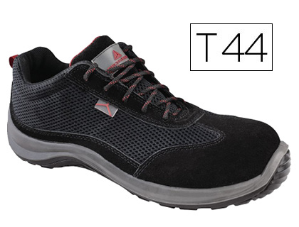 DELTAPLUS - Zapatos de seguridad asti piel de serraje afelpado suela de composite negro talla 44 (Ref. ASTISPNO44)